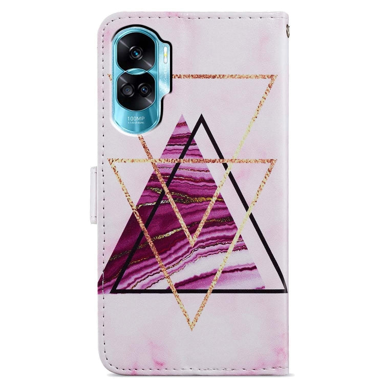 For Honor 90 Lite Painted Pattern Horizontal Flip Leather Phone Case(Marble) - Honor Cases by PMC TechLife | Online Shopping South Africa | PMC TechLife