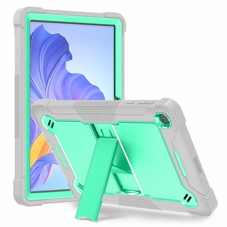 For Honor Pad X8 Shockproof Silicone Hybrid PC Tablet Case with Holder(Mint Green + Grey) - free shipping - PMC TechLife - Order now!