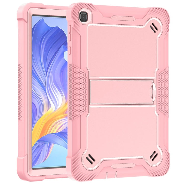 For Honor Pad X8 Shockproof Silicone Hybrid PC Tablet Case with Holder(Rose Gold) - Honor by PMC TechLife | Online Shopping South Africa | PMC TechLife | Buy Now Pay Later Mobicred