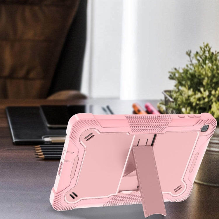 For Honor Pad X8 Shockproof Silicone Hybrid PC Tablet Case with Holder(Rose Gold) - Honor by PMC TechLife | Online Shopping South Africa | PMC TechLife | Buy Now Pay Later Mobicred