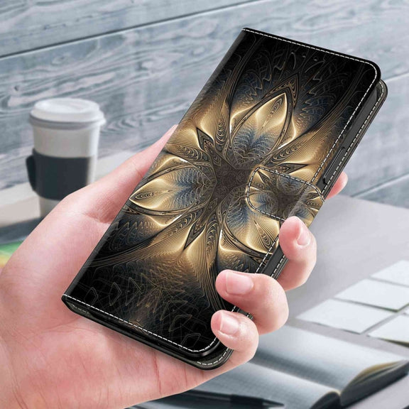 For Motorola Moto G14 Crystal 3D Shockproof Protective Leather Phone Case(Luminous Building)