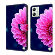 For Motorola Moto G54 Crystal 3D Shockproof Protective Leather Phone Case(Pink Petals) - free shipping - PMC TechLife - Order now!