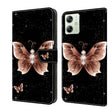 For Motorola Moto G54 Crystal 3D Shockproof Protective Leather Phone Case(Pink Diamond Butterfly) - Motorola Cases by PMC TechLife | Online Shopping South Africa | PMC TechLife | Buy Now Pay Later Mobicred