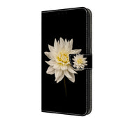 For Motorola Moto G Play 2024 Crystal 3D Shockproof Protective Leather Phone Case(White Flower)