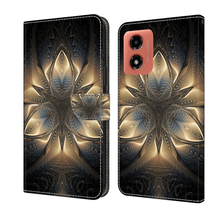For Motorola Moto G Play 2024 Crystal 3D Shockproof Protective Leather Phone Case(Luminous Building) - Motorola Cases by PMC TechLife | Online Shopping South Africa | PMC TechLife | Buy Now Pay Later Mobicred