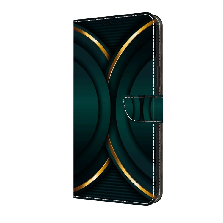 For Motorola Moto G Play 2024 Crystal 3D Shockproof Protective Leather Phone Case(Gold Outline)