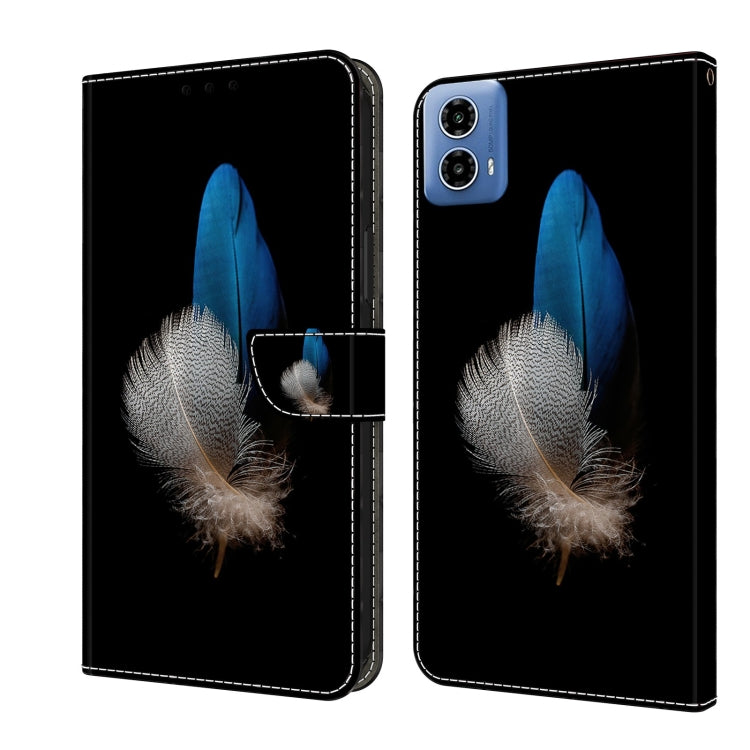 For Motorola Moto G24 Power Crystal 3D Shockproof Protective Leather Phone Case(Two Branches) - free shipping - PMC TechLife - Order now!