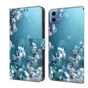 For Motorola Moto G24 Power Crystal 3D Shockproof Protective Leather Phone Case(Plum Flower)