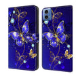 For Motorola Moto G24 Power Crystal 3D Shockproof Protective Leather Phone Case(Diamond Butterfly) - Motorola Cases by PMC TechLife | Online Shopping South Africa | PMC TechLife | Buy Now Pay Later Mobicred