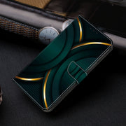 For Motorola Moto G04 Crystal 3D Shockproof Protective Leather Phone Case(Gold Outline)