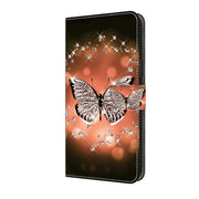 For Motorola Moto G04 Crystal 3D Shockproof Protective Leather Phone Case(Crystal Butterfly)