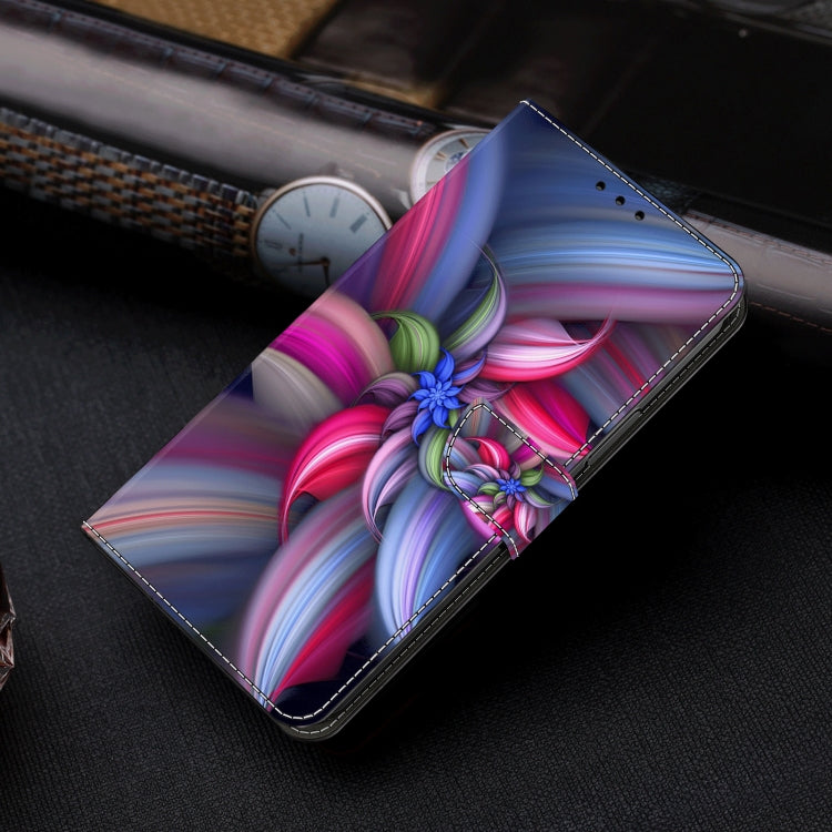 For Motorola Moto G04 Crystal 3D Shockproof Protective Leather Phone Case(Colorful Flower) - Motorola Cases by PMC TechLife | Online Shopping South Africa | PMC TechLife | Buy Now Pay Later Mobicred