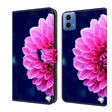 For Motorola Moto G34 Crystal 3D Shockproof Protective Leather Phone Case(Pink Petals) - Motorola Cases by PMC TechLife | Online Shopping South Africa | PMC TechLife | Buy Now Pay Later Mobicred