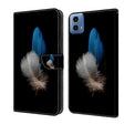 For Motorola Moto G34 Crystal 3D Shockproof Protective Leather Phone Case(Two Branches) - Motorola Cases by PMC TechLife | Online Shopping South Africa | PMC TechLife | Buy Now Pay Later Mobicred