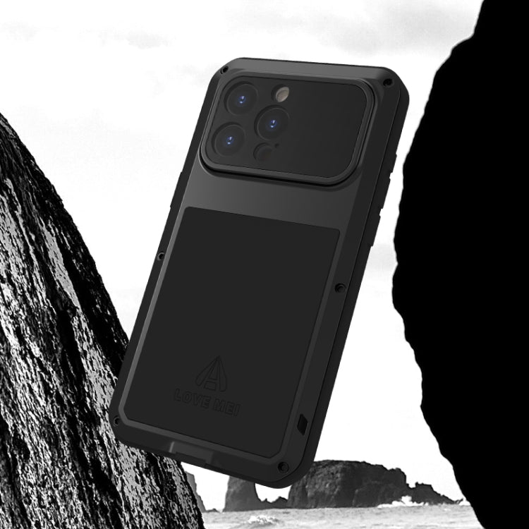 For iPhone 15 Pro Max LOVE MEI Metal Shockproof Life Waterproof Dustproof Phone Case(Yellow) - free shipping - PMC TechLife - Order now!