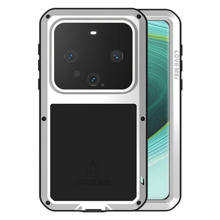 For Huawei Mate 60 Pro / 60 Pro+ LOVE MEI Metal Shockproof Life Waterproof Dustproof Phone Case(Silver) - free shipping - PMC TechLife - Order now!