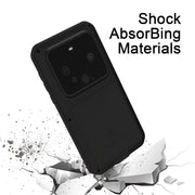 For Huawei Mate 60 LOVE MEI Metal Shockproof Life Water-resistant Dustproof Phone Case(Silver)