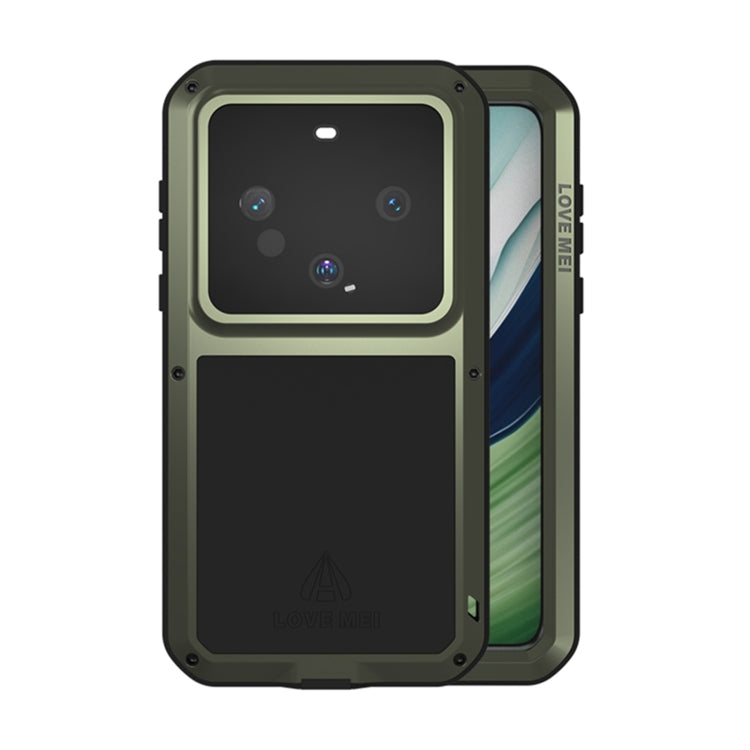 For Huawei Mate 60 LOVE MEI Metal Shockproof Life Waterproof Dustproof Phone Case(Army Green) - free shipping - PMC TechLife - Order now!