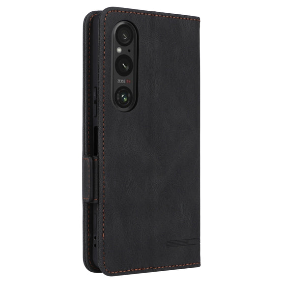 For Sony Xperia 1 VI 2024 Magnetic Clasp Leather Phone Case(Black)