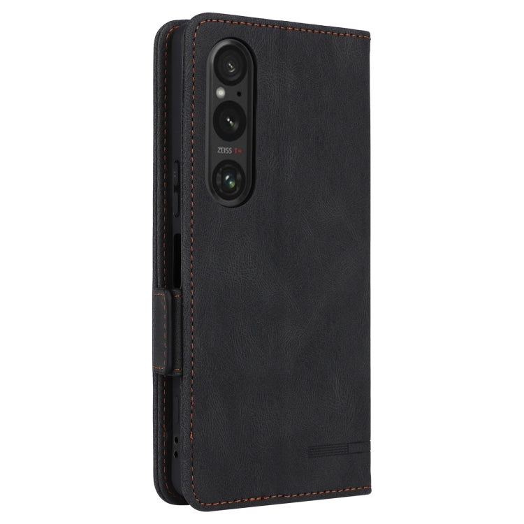 For Sony Xperia 1 VI 2024 Magnetic Clasp Leather Phone Case(Black)