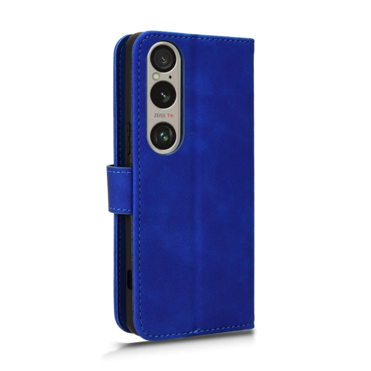 For Sony Xperia 1 VI 2024 Skin Feel Magnetic Flip Leather Phone Case(Blue) - Sony Cases by PMC Jewellery | Online Shopping South Africa | PMC Jewellery | Buy Now Pay Later Mobicred