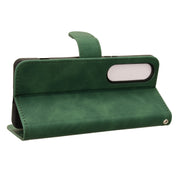 For Sony Xperia 1 VI 2024 Skin Feel Magnetic Flip Leather Phone Case(Green)