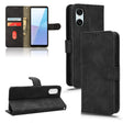 For Sony Xperia 10 VI 2024 Skin Feel Magnetic Flip Leather Phone Case(Black) - Sony Cases by PMC Jewellery | Online Shopping South Africa | PMC Jewellery | Buy Now Pay Later Mobicred