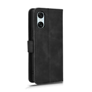 For Sony Xperia 10 VI 2024 Skin Feel Magnetic Flip Leather Phone Case(Black)