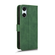 For Sony Xperia 10 VI 2024 Skin Feel Magnetic Flip Leather Phone Case(Green)