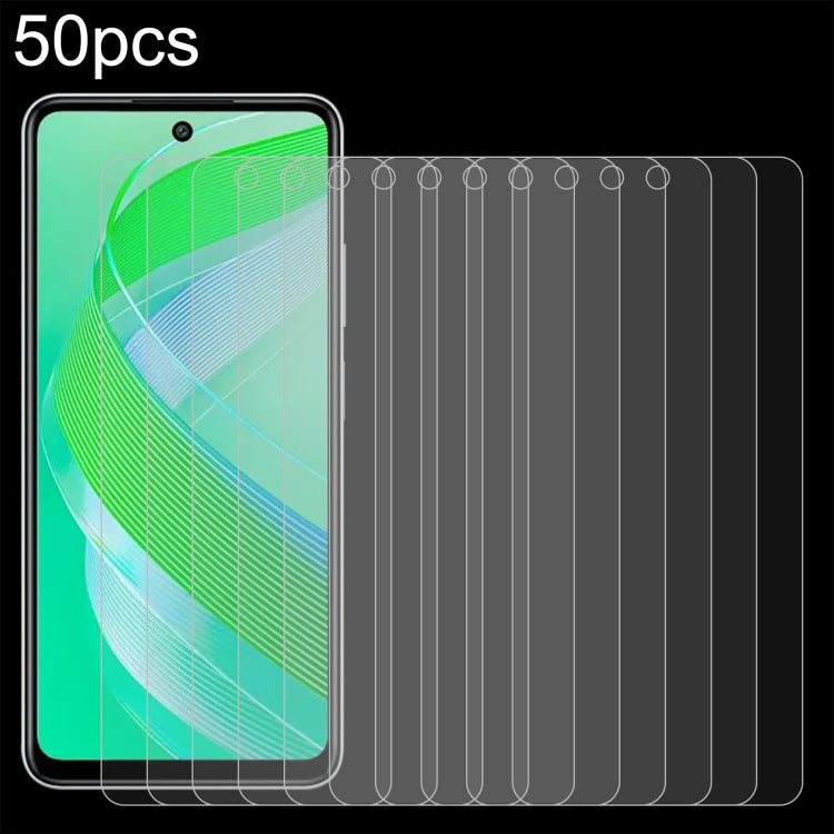 For Infinix Smart 8 Pro 50pcs 0.26mm 9H 2.5D Tempered Glass Film - Infinix Tempered Glass by PMC TechLife | Online Shopping South Africa | PMC TechLife | Buy Now Pay Later Mobicred