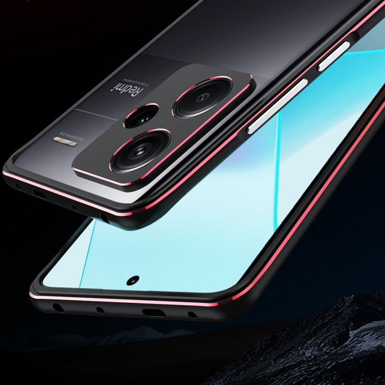 For Xiaomi Redmi Note 13 Pro+ Aurora Series Lens Protector + Metal Frame Phone Case(Silver) - Note 13 Pro+ Cases by PMC TechLife | Online Shopping South Africa | PMC TechLife | Buy Now Pay Later Mobicred