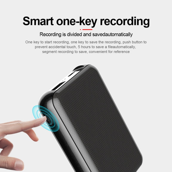 JNN Q75 Magnetic Power Bank Smart Voice Recorder, Memory:4GB(Black)
