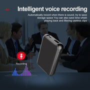 JNN Q75 Magnetic Power Bank Smart Voice Recorder, Memory:4GB(Black)