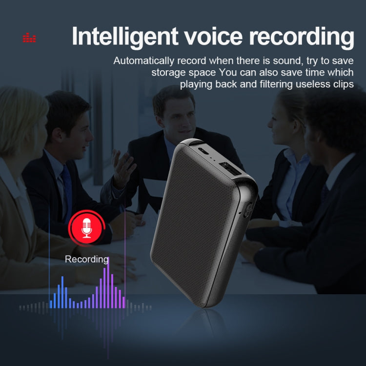 JNN Q75 Magnetic Smart Voice Recorder, Memory:8GB(Black)