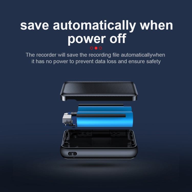 JNN Q75 Magnetic Smart Voice Recorder, Memory:8GB(Black) - free shipping - PMC TechLife - Order now!