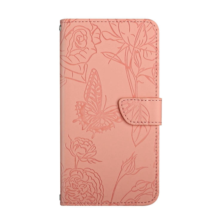 For Google Pixel 9 Skin Feel Butterfly Embossed Flip Leather Phone Case(Pink) - Google Cases by PMC TechLife | Online Shopping South Africa | PMC TechLife | Buy Now Pay Later Mobicred