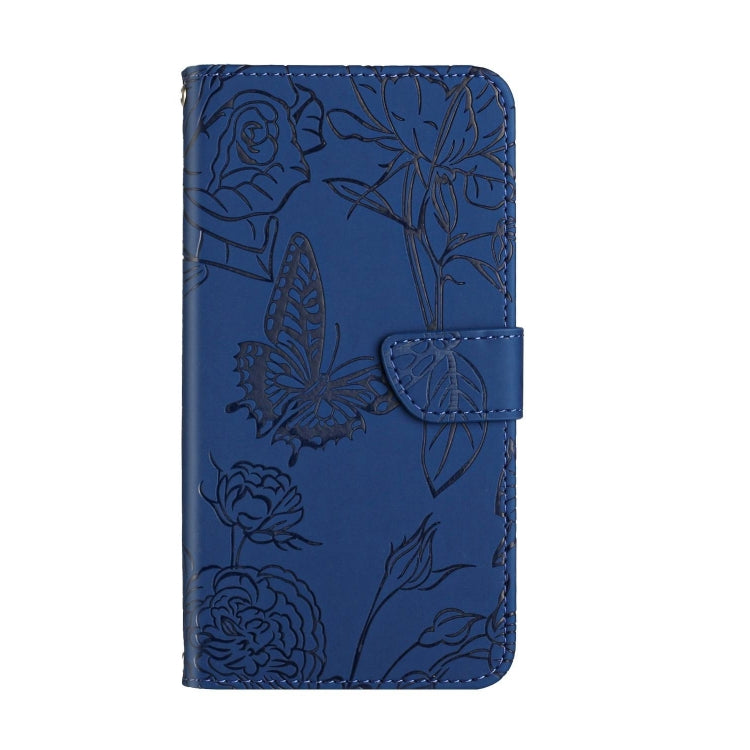 For Google Pixel 9 Pro Skin Feel Butterfly Embossed Flip Leather Phone Case(Blue) - Google Cases by PMC TechLife | Online Shopping South Africa | PMC TechLife | Buy Now Pay Later Mobicred
