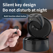 JX-05S 5-button Bluetooth Remote Control Cellphone Smart Ring Remote Control with Charging Case(White)