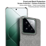 For Xiaomi 14 Pro 5G imak Ruiyi Series Cloth Texture PU + PC Phone Case(Dark Grey)