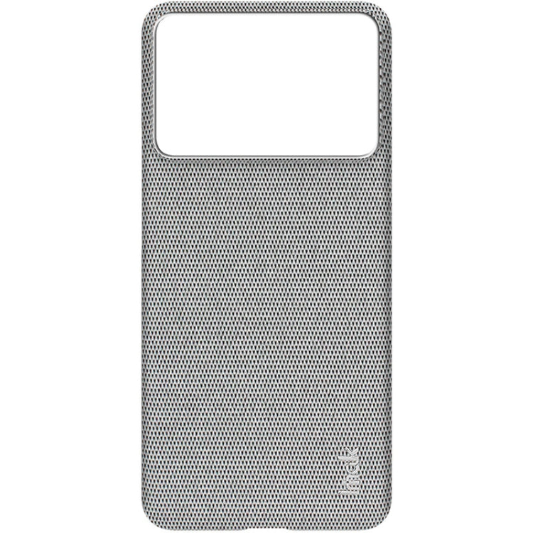 For Xiaomi Redmi K70 5G/K70 Pro 5G imak Ruiyi Series Cloth Texture PU + PC Phone Case(Light Grey)
