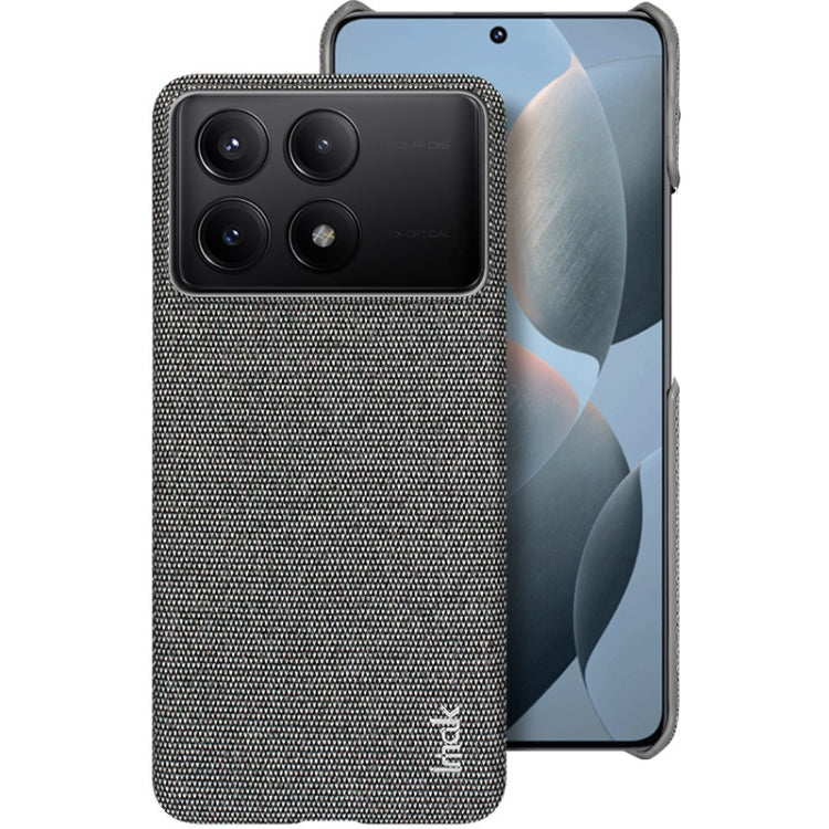 For Xiaomi Redmi K70 5G/K70 Pro 5G imak Ruiyi Series Cloth Texture PU + PC Phone Case(Dark Grey) - Xiaomi Cases by imak | Online Shopping South Africa | PMC Jewellery | Buy Now Pay Later Mobicred
