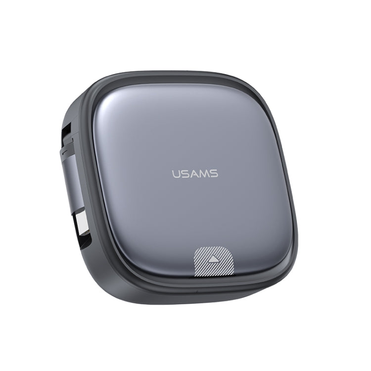 USAMS US-SJ650 U87 60W USB To Type-C To Type-C 8 Pin + Micro USB Multifunctional Telescopic Storage Box Data Cable, Length: 1m(Tarnish) - free shipping - PMC TechLife - Order now!