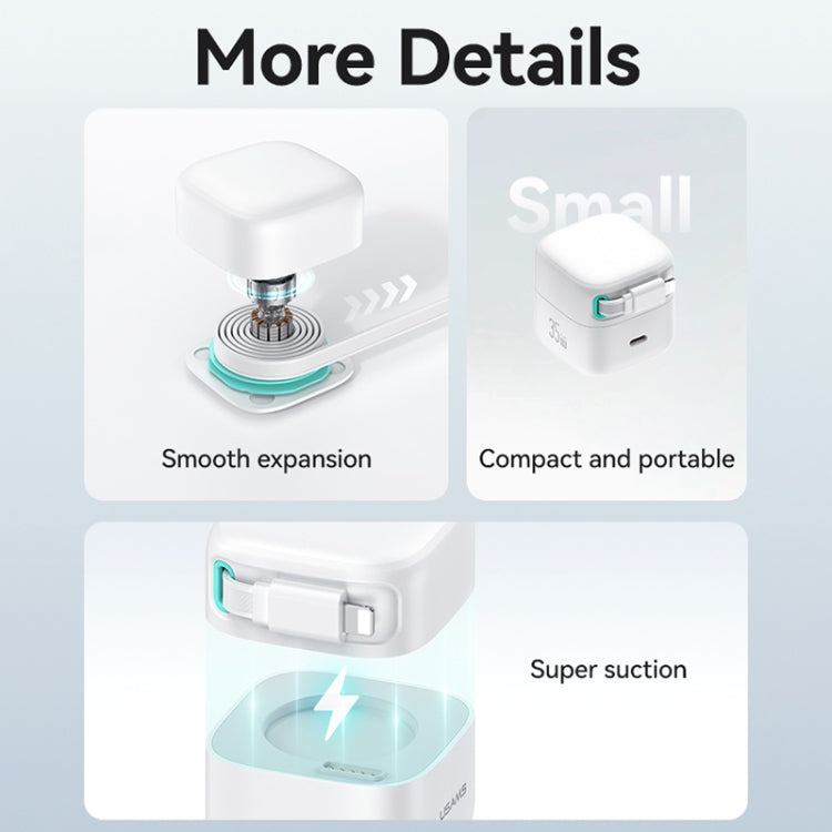 USAMS US-CC203 SMF Series PD35W Dual Type-C Port GaN Fast Charger, US Plug(White) - free shipping - PMC Jewellery - Order now!