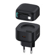 USAMS US-CC209 SMF Series PD35W 8 Pin + Type-C Dual Port GaN Fast Charger, EU Plug(Black) - free shipping - PMC Jewellery - Order now!