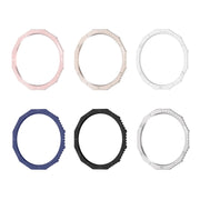 For Samsung Galaxy Watch6 Classic 47mm R960 Solid Color Watch Time Steel Bezel Ring(Silver)