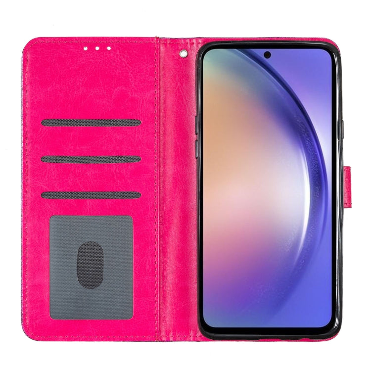 For Motorola Edge 2024 Glitter Powder Flip Leather Phone Case(Rose Red) - Motorola Cases by PMC Jewellery | Online Shopping South Africa | PMC Jewellery | Buy Now Pay Later Mobicred