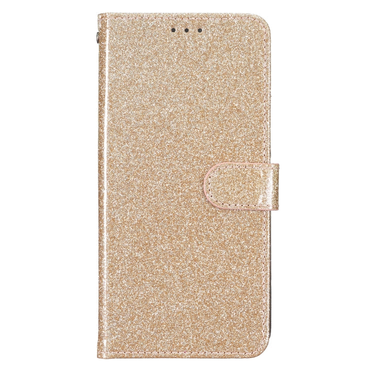 For Motorola Edge 2024 Glitter Powder Flip Leather Phone Case(Gold) - free shipping - PMC Jewellery - Order now!