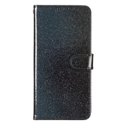 For Motorola Moto G Play 2024 Glitter Powder Flip Leather Phone Case(Black)