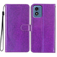 For Motorola Moto G Play 2024 Glitter Powder Flip Leather Phone Case(Purple) - Motorola Cases by PMC Jewellery | Online Shopping South Africa | PMC Jewellery | Buy Now Pay Later Mobicred