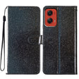 For Motorola Moto G Stylus 5G 2024 Glitter Powder Flip Leather Phone Case(Black) - Motorola Cases by PMC Jewellery | Online Shopping South Africa | PMC Jewellery | Buy Now Pay Later Mobicred